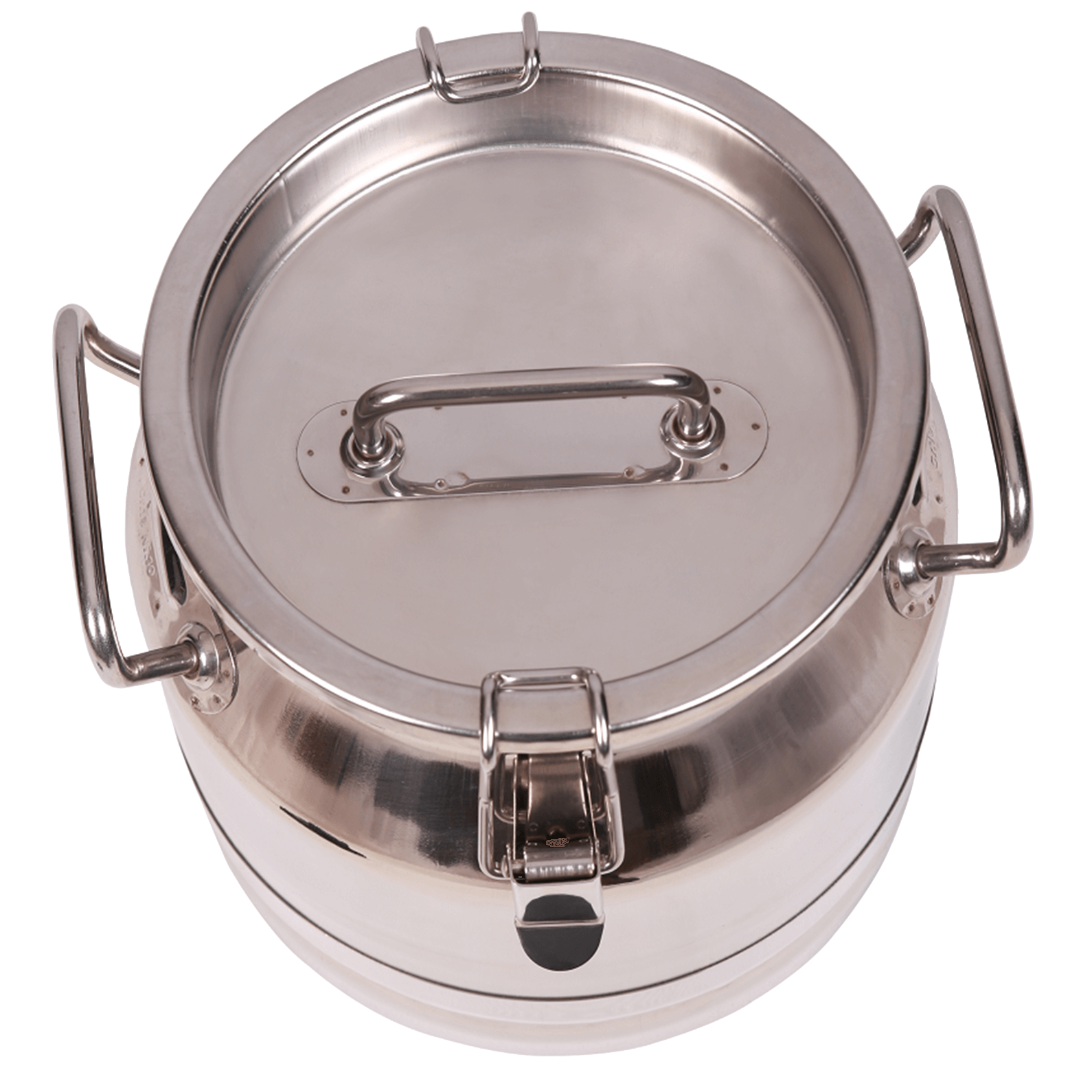 10 LTS STAINLESS STEEL CARRIAGE BUCKET WITH SS LOCKETD LID