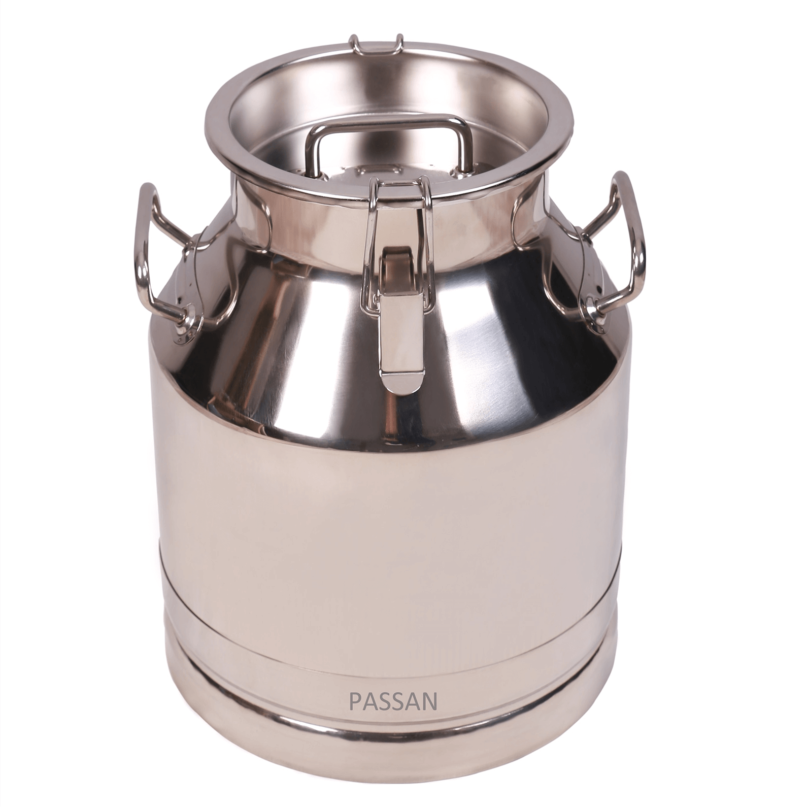 30 LTS STAINLESS STEEL CARRIAGE BUCKET WITH SS LOCKETD LID